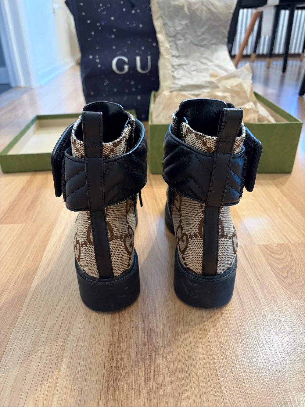 Gucci Marmont Lace Up Women’s Boots - Picture 6 of 12